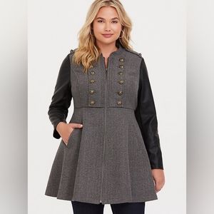 Torrid Military Coat Size 2